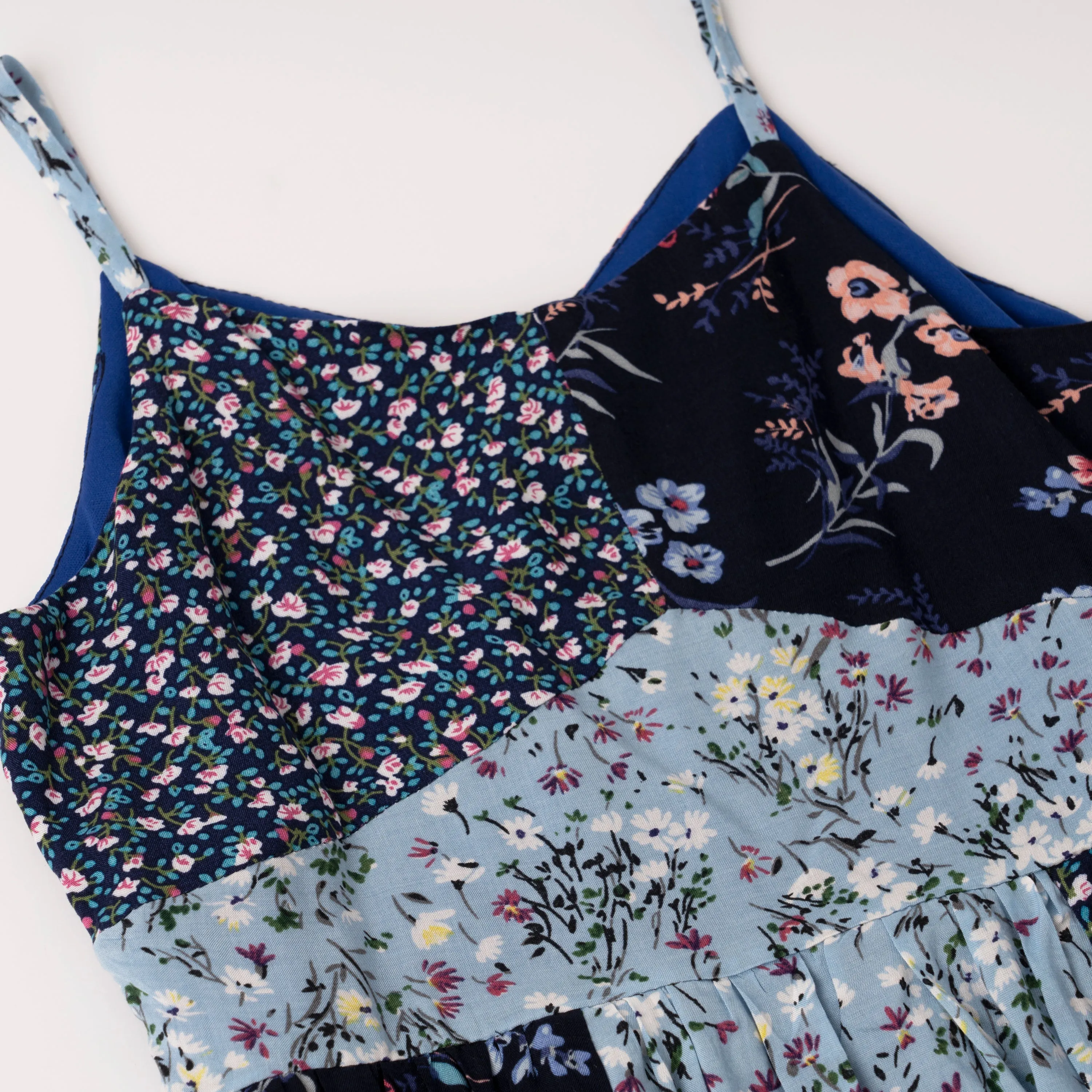 Mixed Media Floral Dress