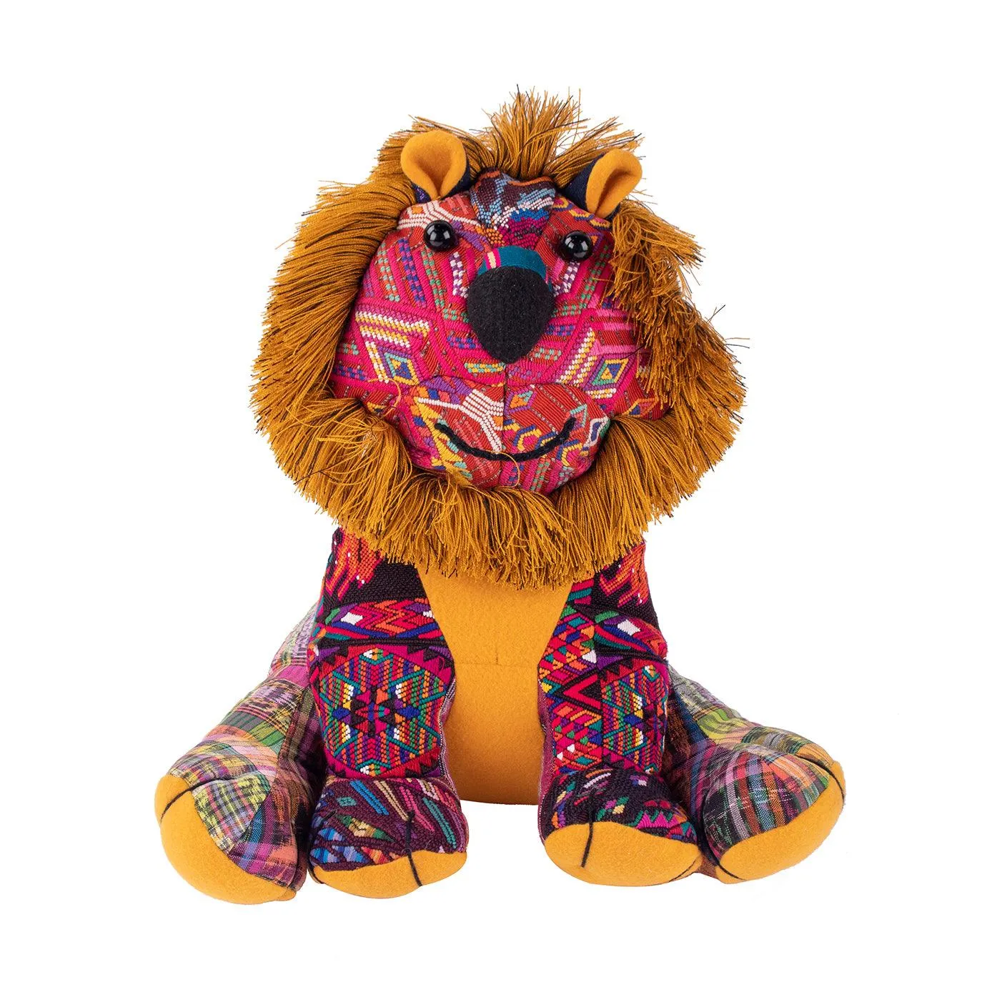 MM21507 - Patchwork OOAK Lion Decorative Pillow