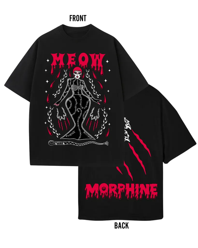 Morphine Love Dion: Catwoman Premium Black Tee