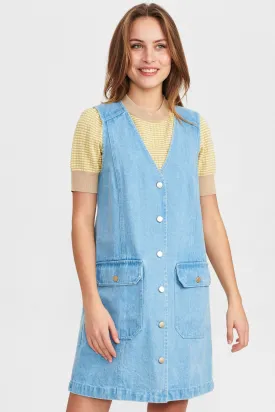 NUANIETTE DRESS - Light Blue Denim