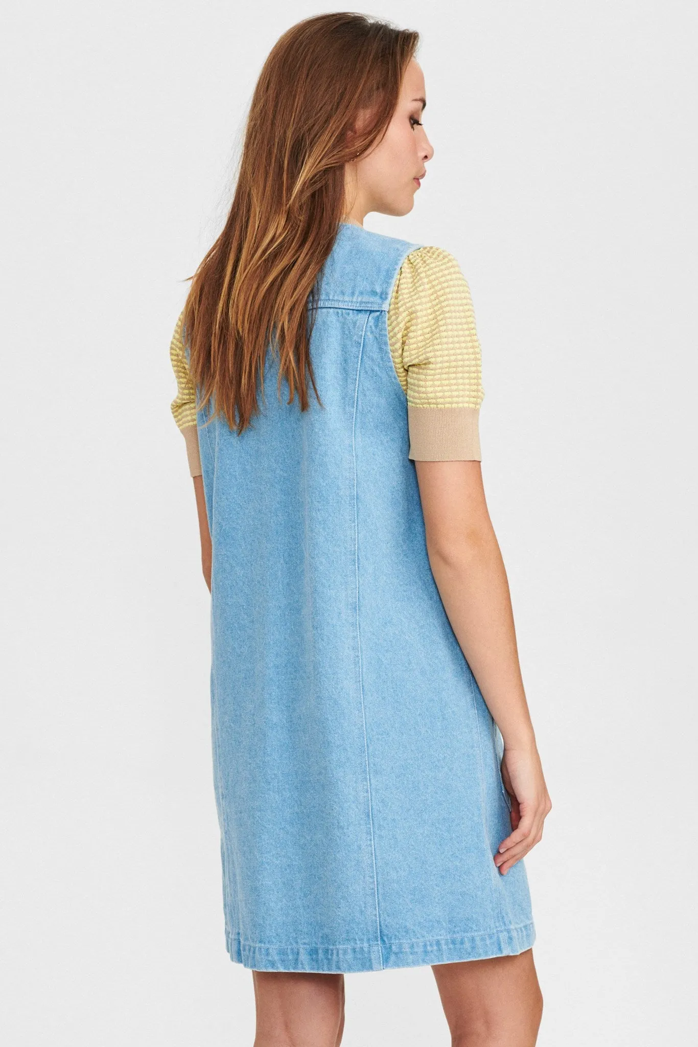 NUANIETTE DRESS - Light Blue Denim