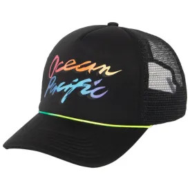 Ocean Pacific - 5 Panel Trucker Hat with Neon Logo