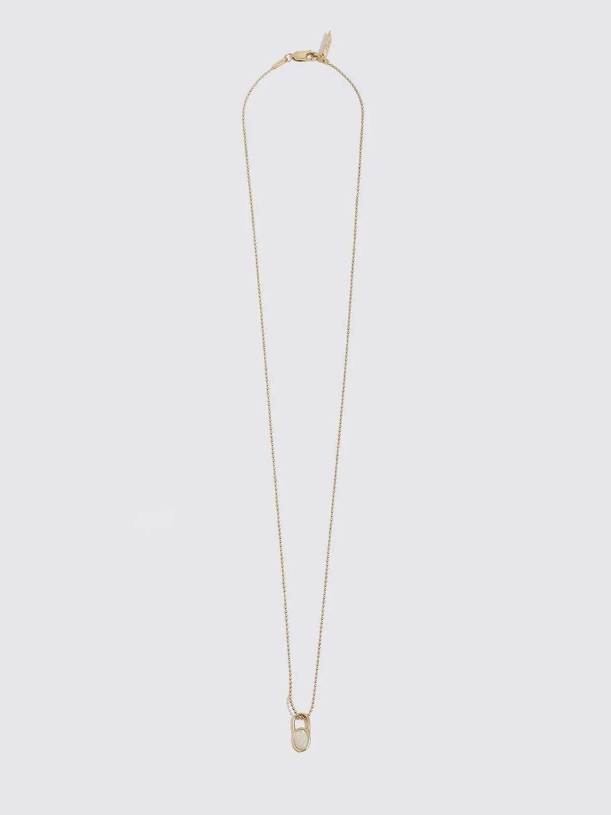 Opal Padlock Necklace - Archival Collection
