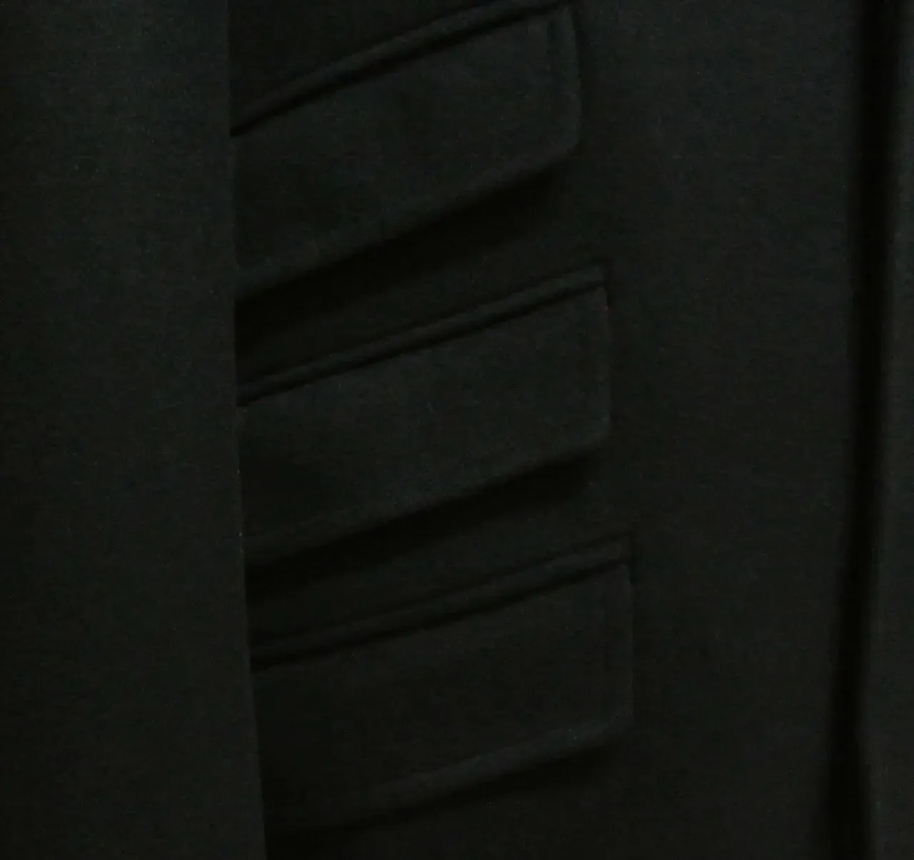 Original 60s Mod Black Long Mens Winter Overcoat