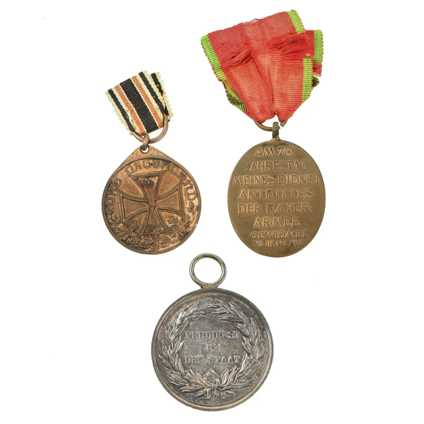 Original Imperial German WWI Era Medal & Badge Grouping with EKII & Bavarian Merenti Cross - 17 Items
