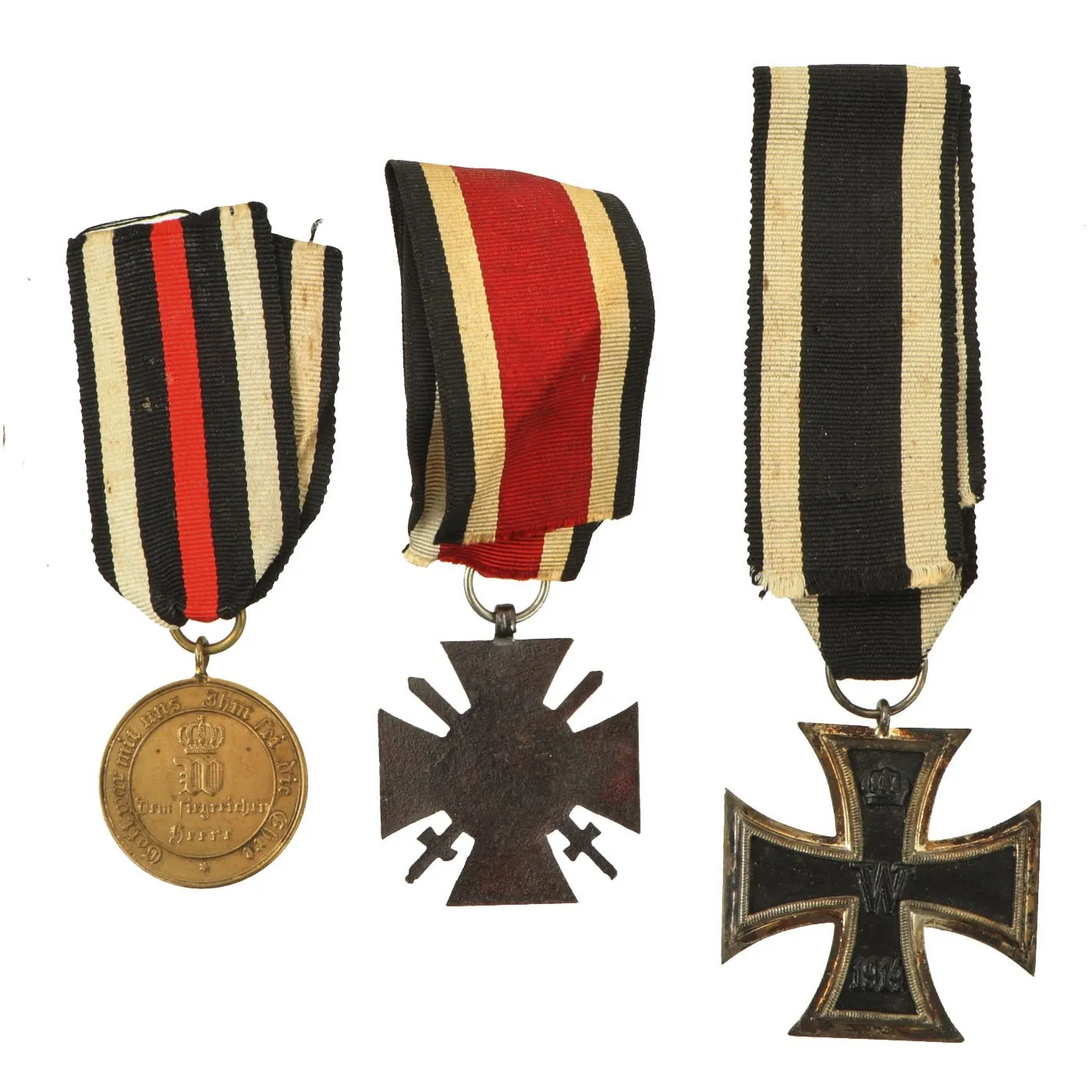 Original Imperial German WWI Era Medal & Badge Grouping with EKII & Bavarian Merenti Cross - 17 Items