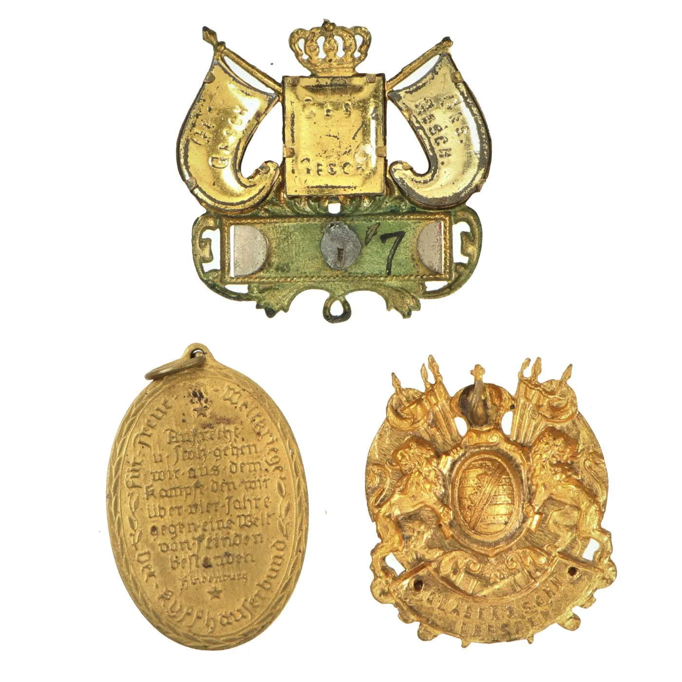Original Imperial German WWI Era Medal & Badge Grouping with EKII & Bavarian Merenti Cross - 17 Items