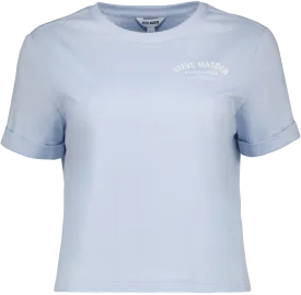 PAMALA CHARMBRAY BLUE BASIC LOGO TEE