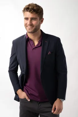 Performance Blazer // NAVY PLUM CONTRAST