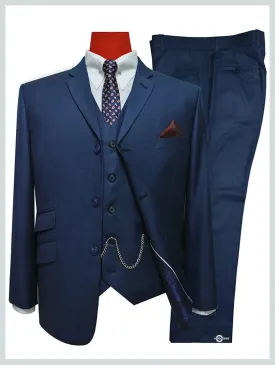 Pete Blue 3 Piece Suit