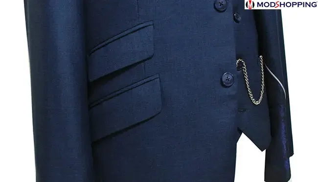 Pete Blue 3 Piece Suit