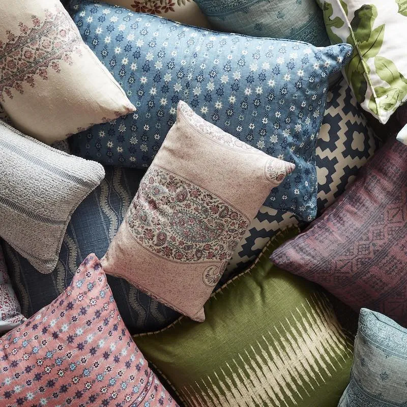 Peter Dunham Textiles Emilia in Blue/Green Pillow
