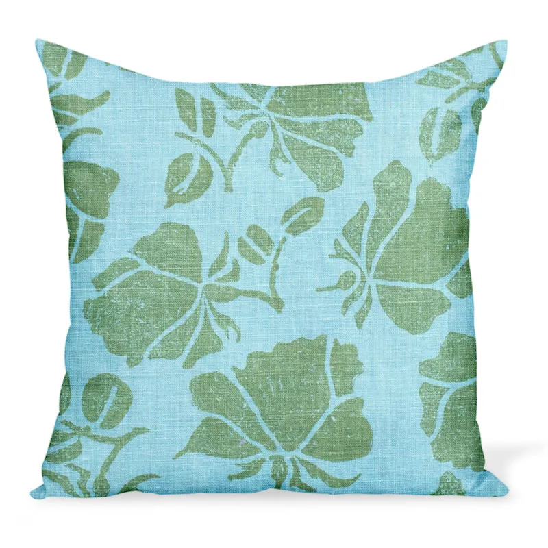Peter Dunham Textiles Emilia in Blue/Green Pillow