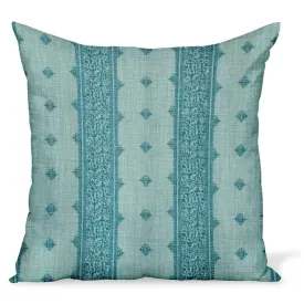 Peter Dunham Textiles Fez Stripe Blue Decorative Pillow – Elegant Home Accent