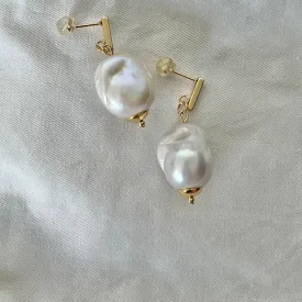 Puffy Baroque Pearl Earrings