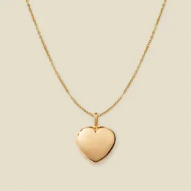Puffy Heart Charm Necklace