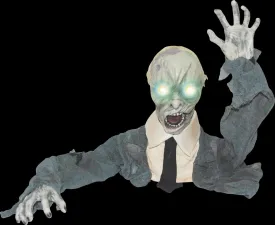 "Groundbreaker Zombie w LED Eyes" Graveyard Halloween Prop