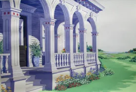 "The Captain's House" by Margaret Babbitt - Coastal Serigraph Print