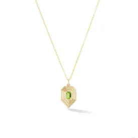 Revival Teardrop Birthstone Necklace - Peridot