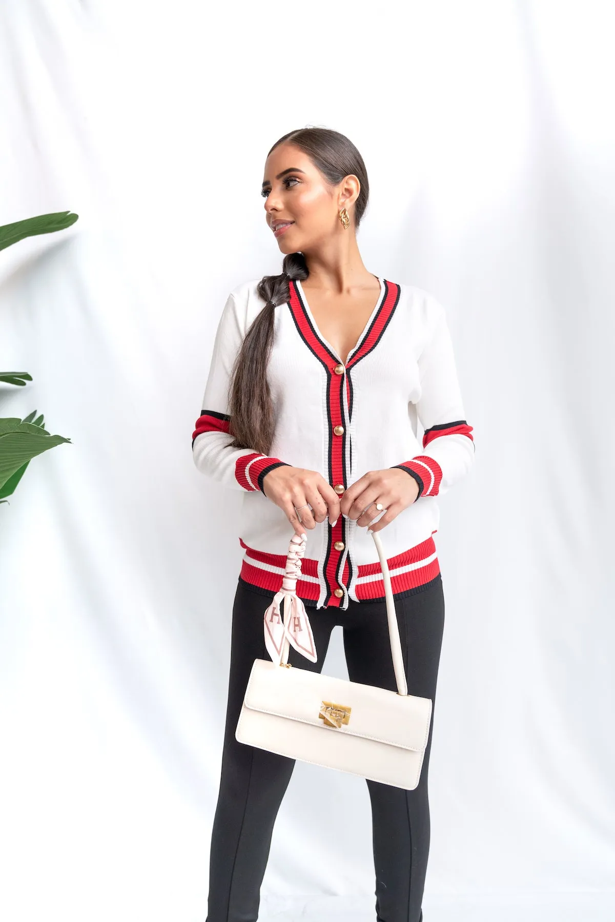 Ribbed ColorBlock Cardigan