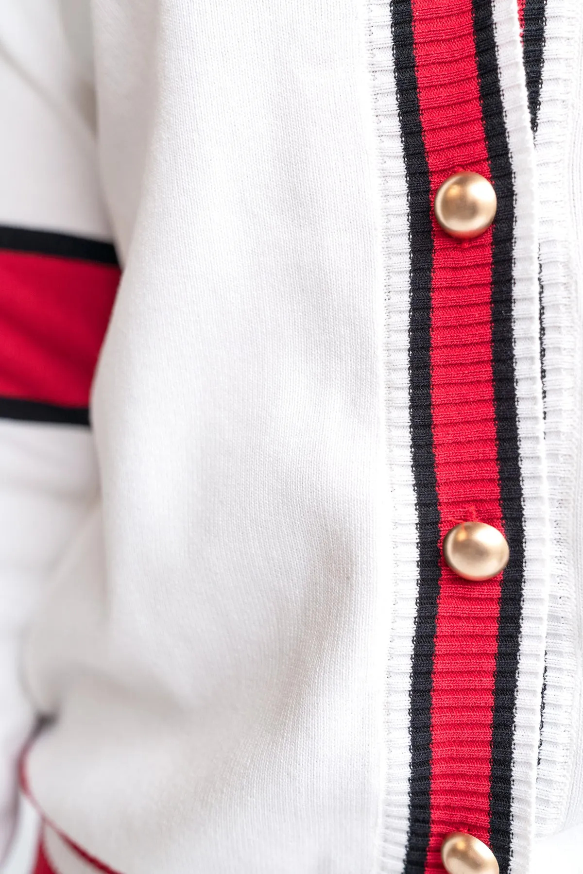 Ribbed ColorBlock Cardigan