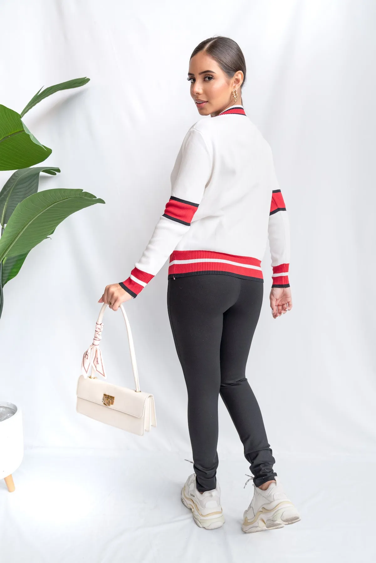 Ribbed ColorBlock Cardigan
