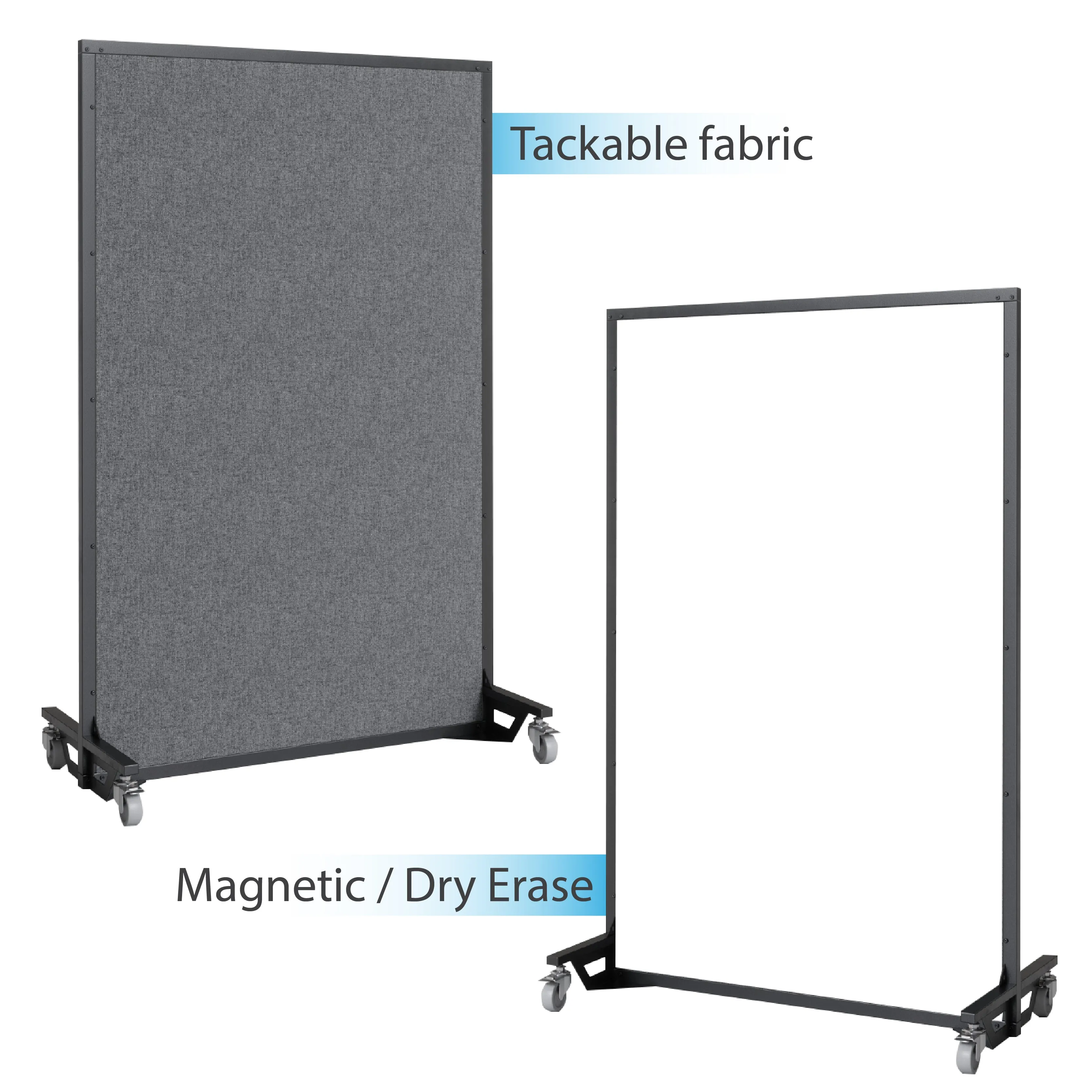 Screenflex Multi-Purpose Ballistic Room Divider on Wheeled Casters | UL 752 LEVEL 3