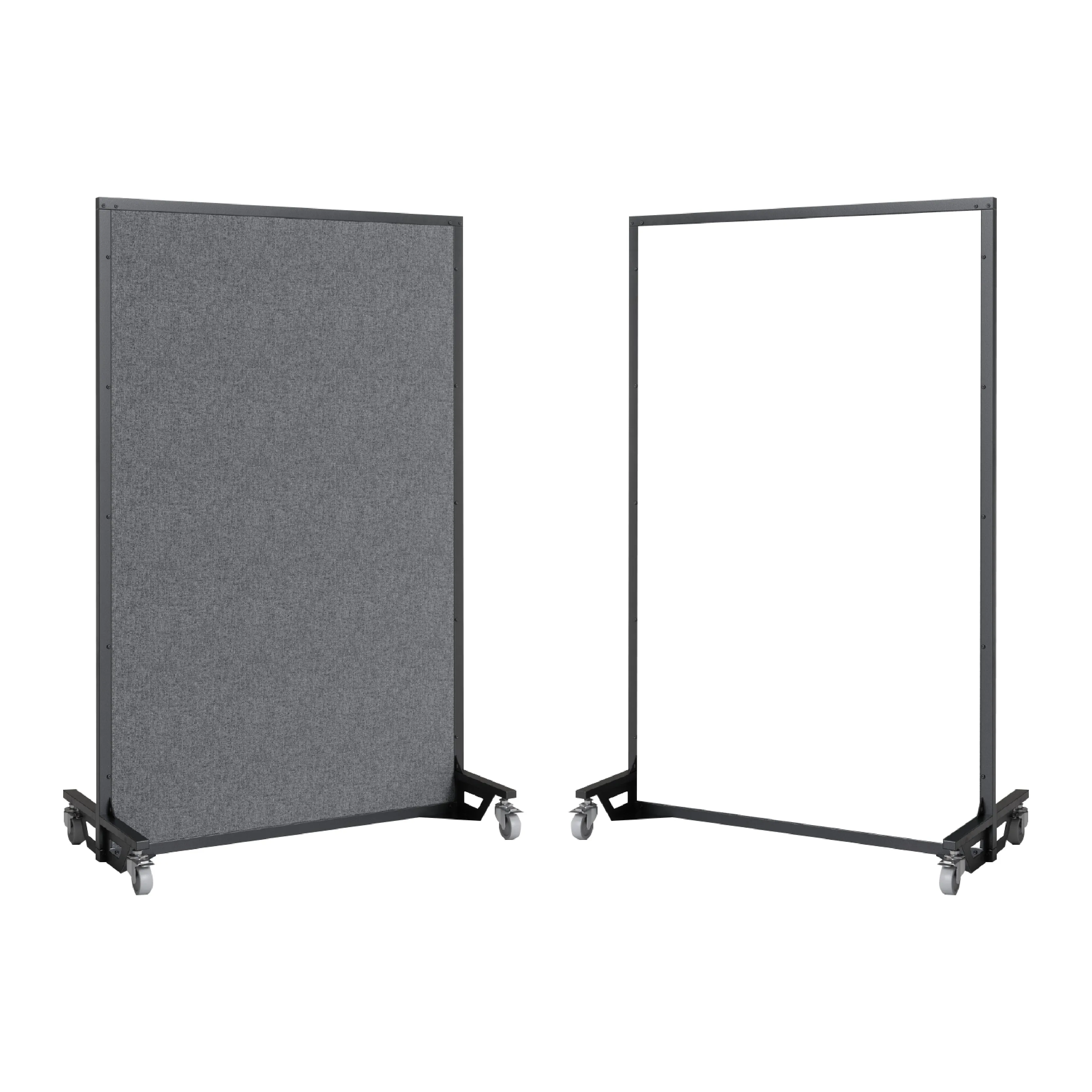 Screenflex Multi-Purpose Ballistic Room Divider on Wheeled Casters | UL 752 LEVEL 3