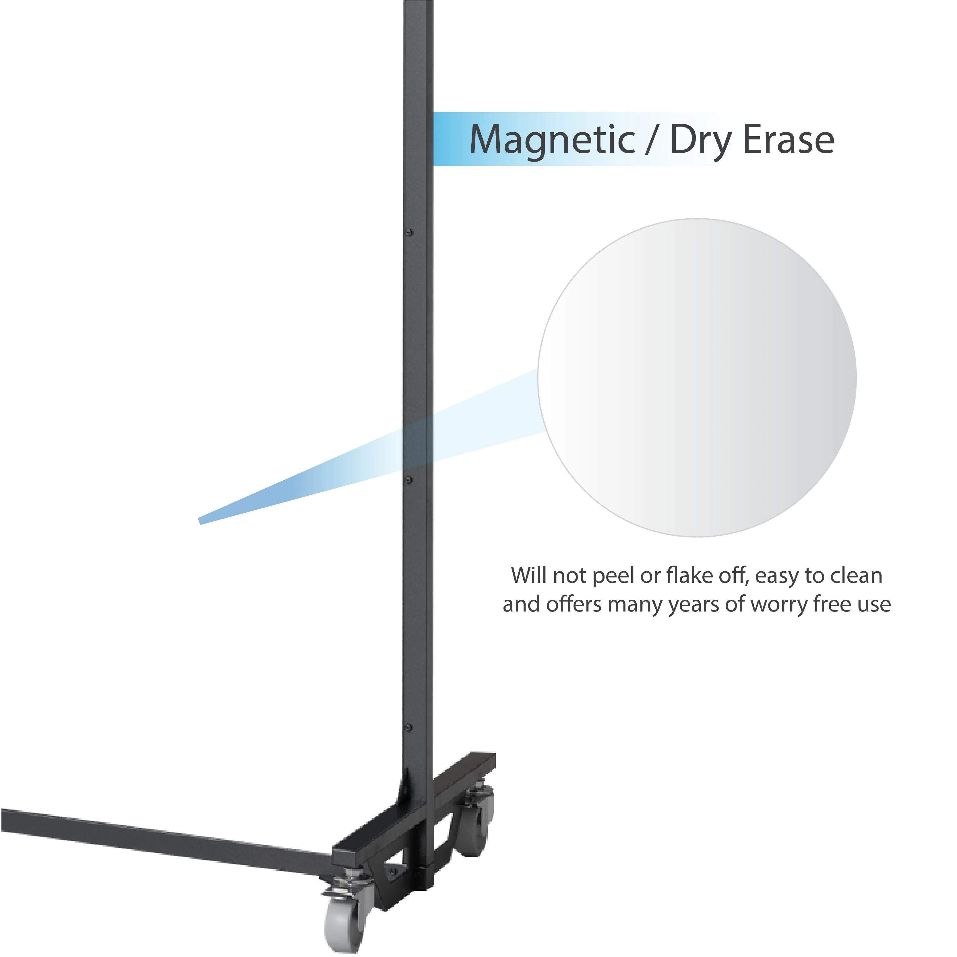 Screenflex Multi-Purpose Ballistic Room Divider on Wheeled Casters | UL 752 LEVEL 3