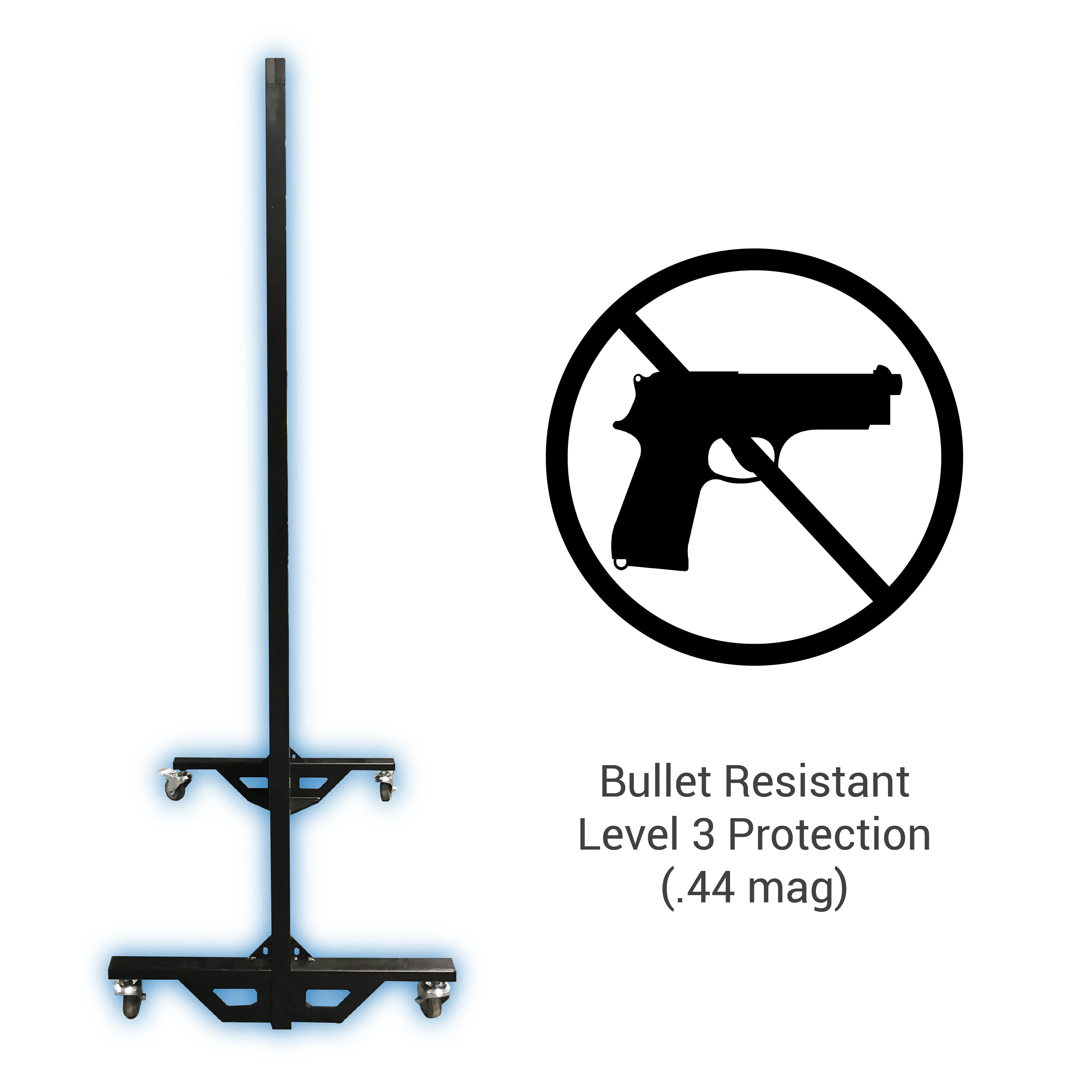 Screenflex Multi-Purpose Ballistic Room Divider on Wheeled Casters | UL 752 LEVEL 3