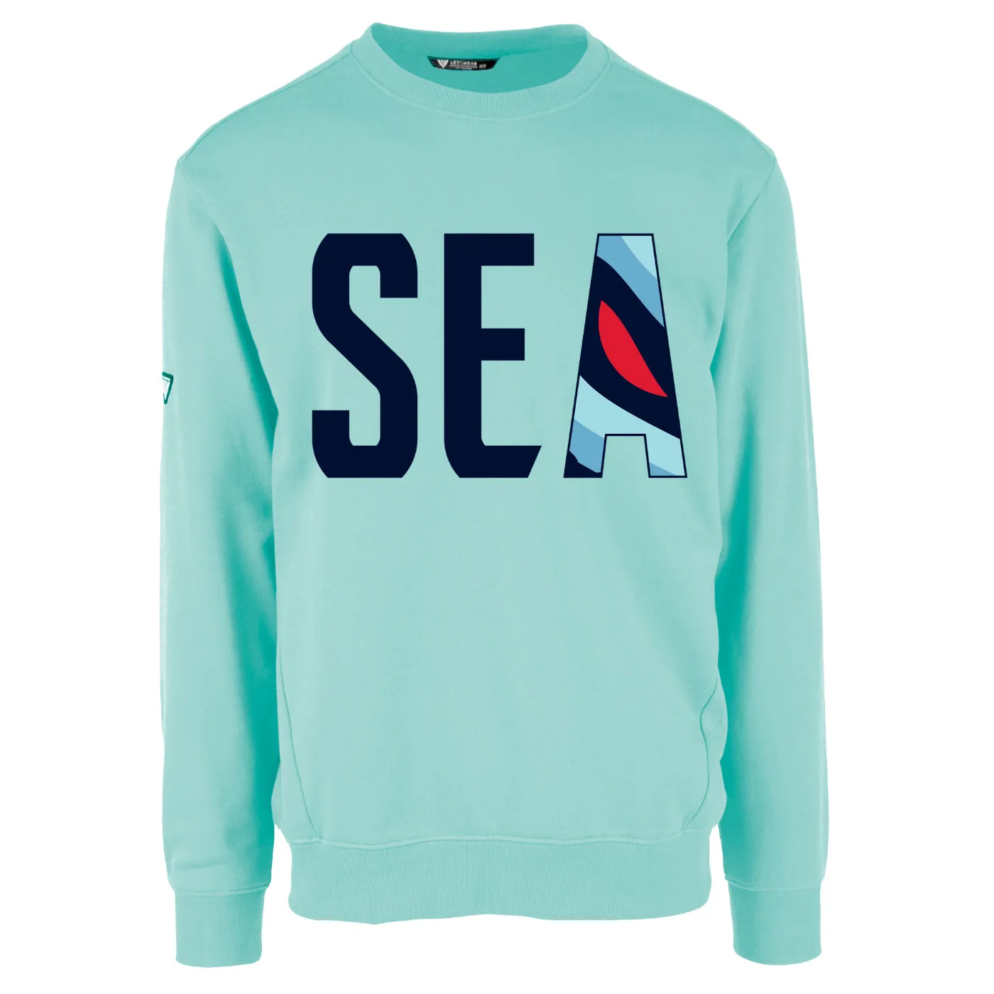 Seattle Kraken Ice Blue Zane SEA Crewneck