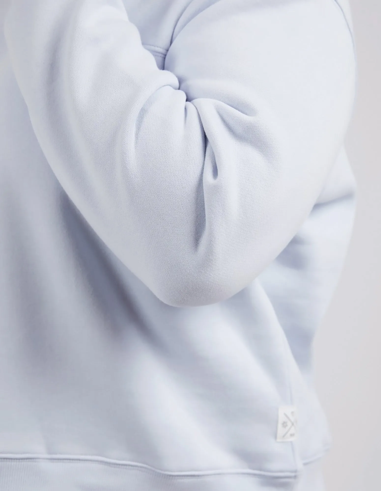 Shelly Fleece Crew Blue Mist