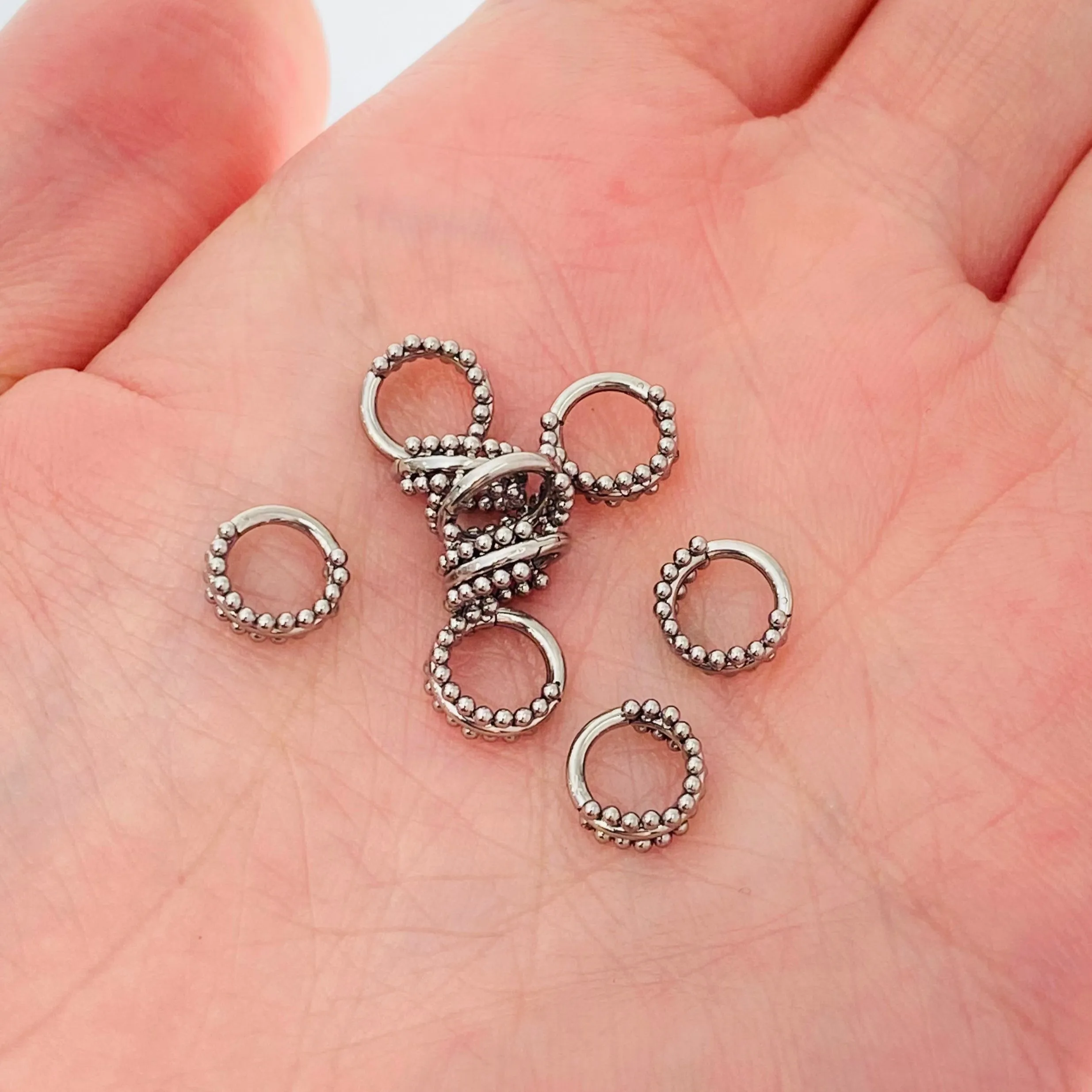 Steel Double Sided Beads Hinged Clicker