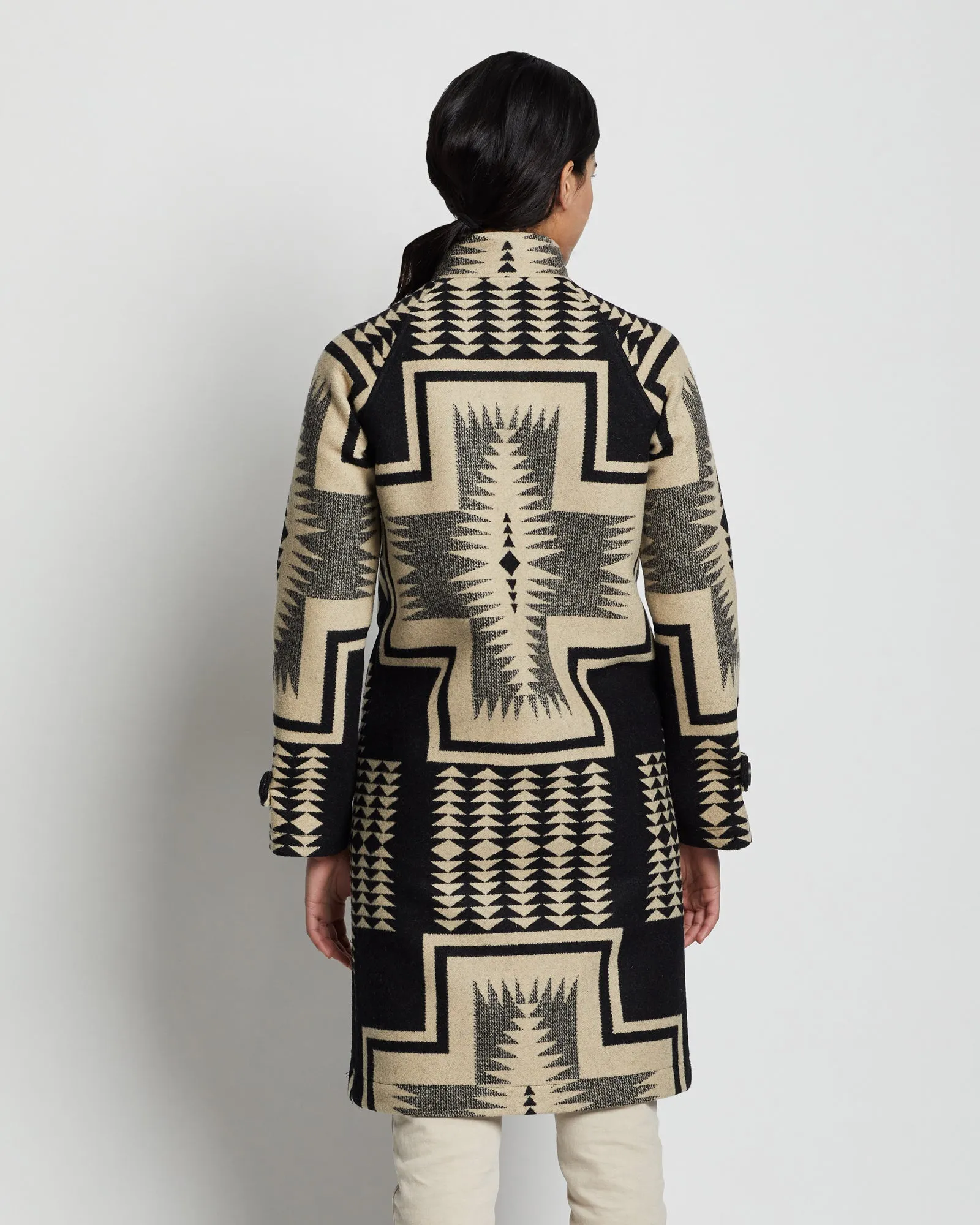 Timberline Jacquard Coat<br>Black/Tan Harding