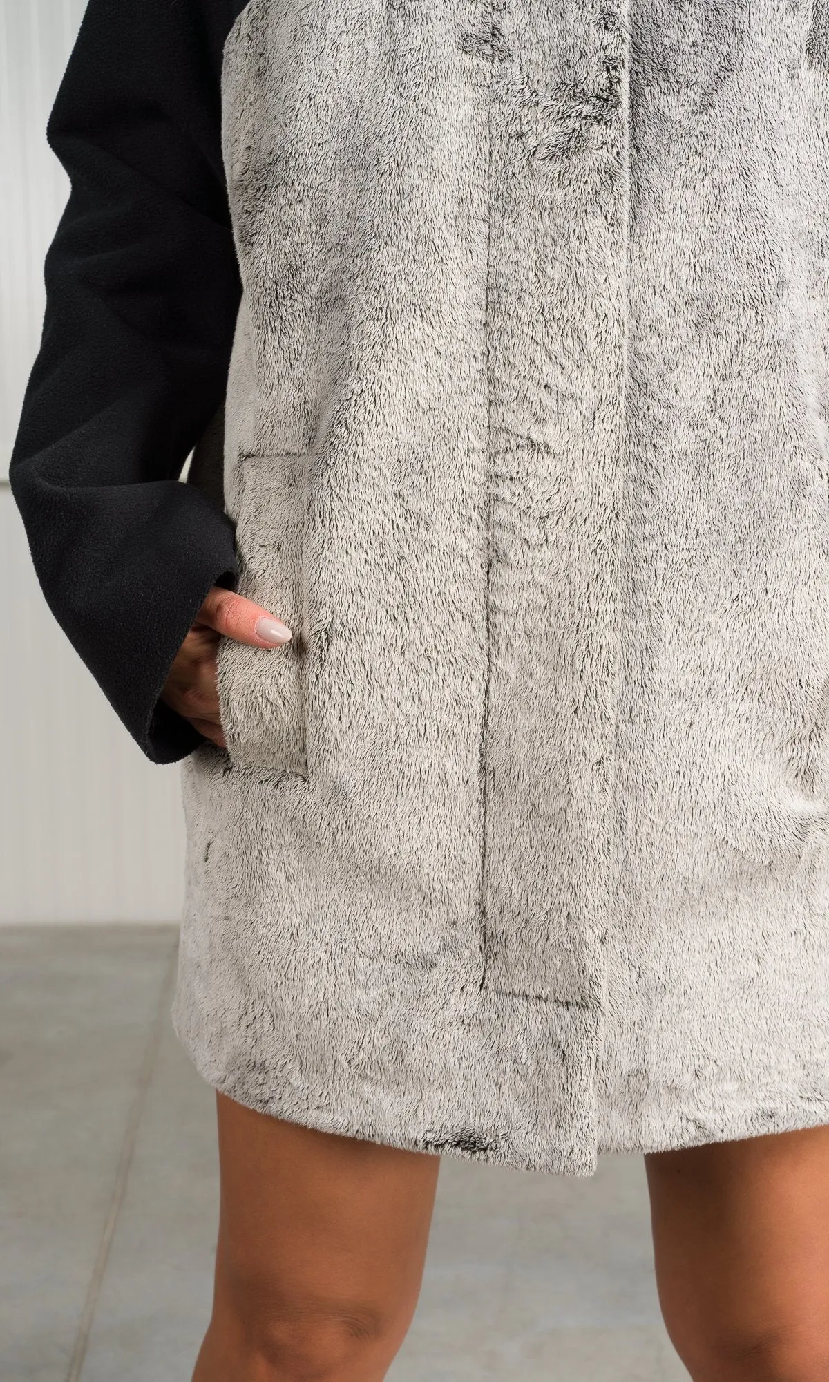 Two-Toned Teddy Coat