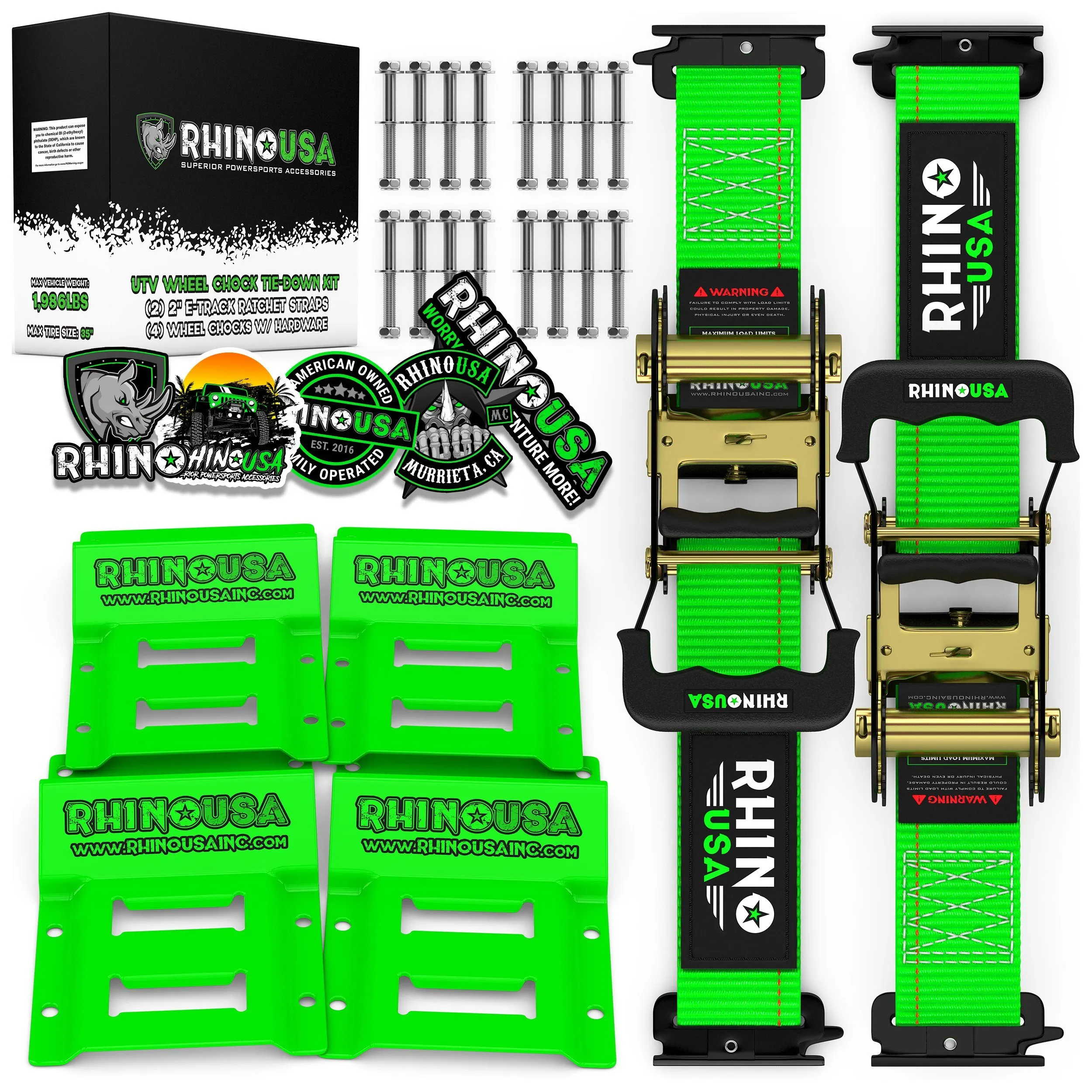 UTV Wheel Chock Tie-Down Kit