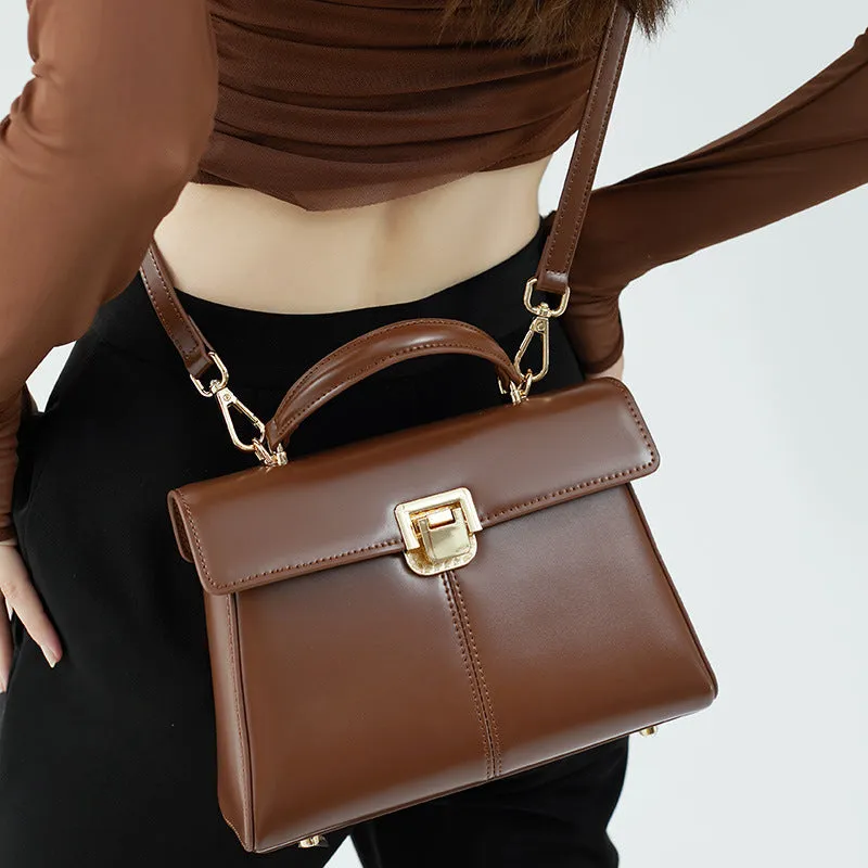 Women Classic Fashion Casual Cowhide Shoulder Bag