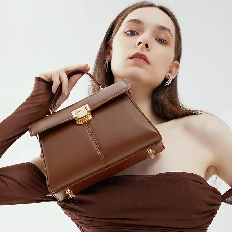 Women Classic Fashion Casual Cowhide Shoulder Bag