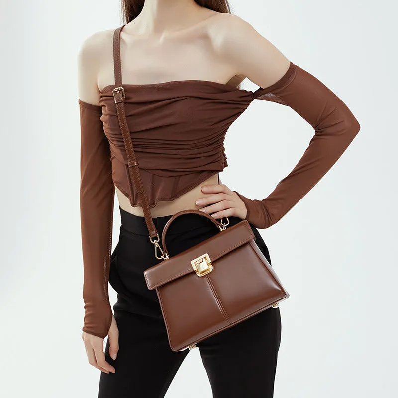 Women Classic Fashion Casual Cowhide Shoulder Bag