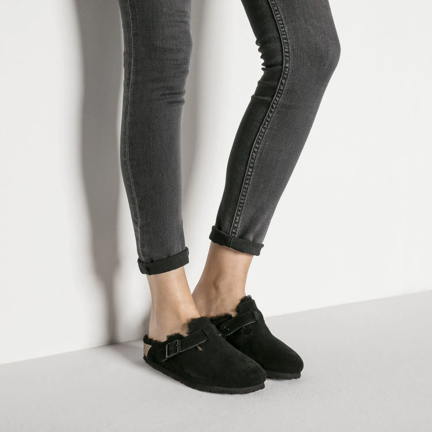 Women's Boston Shearling Black/Black