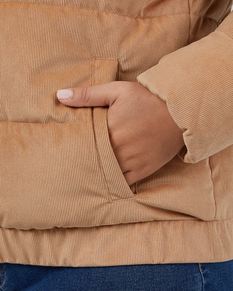 WOMEN'S CORDUROY POLY-FILL JACKET