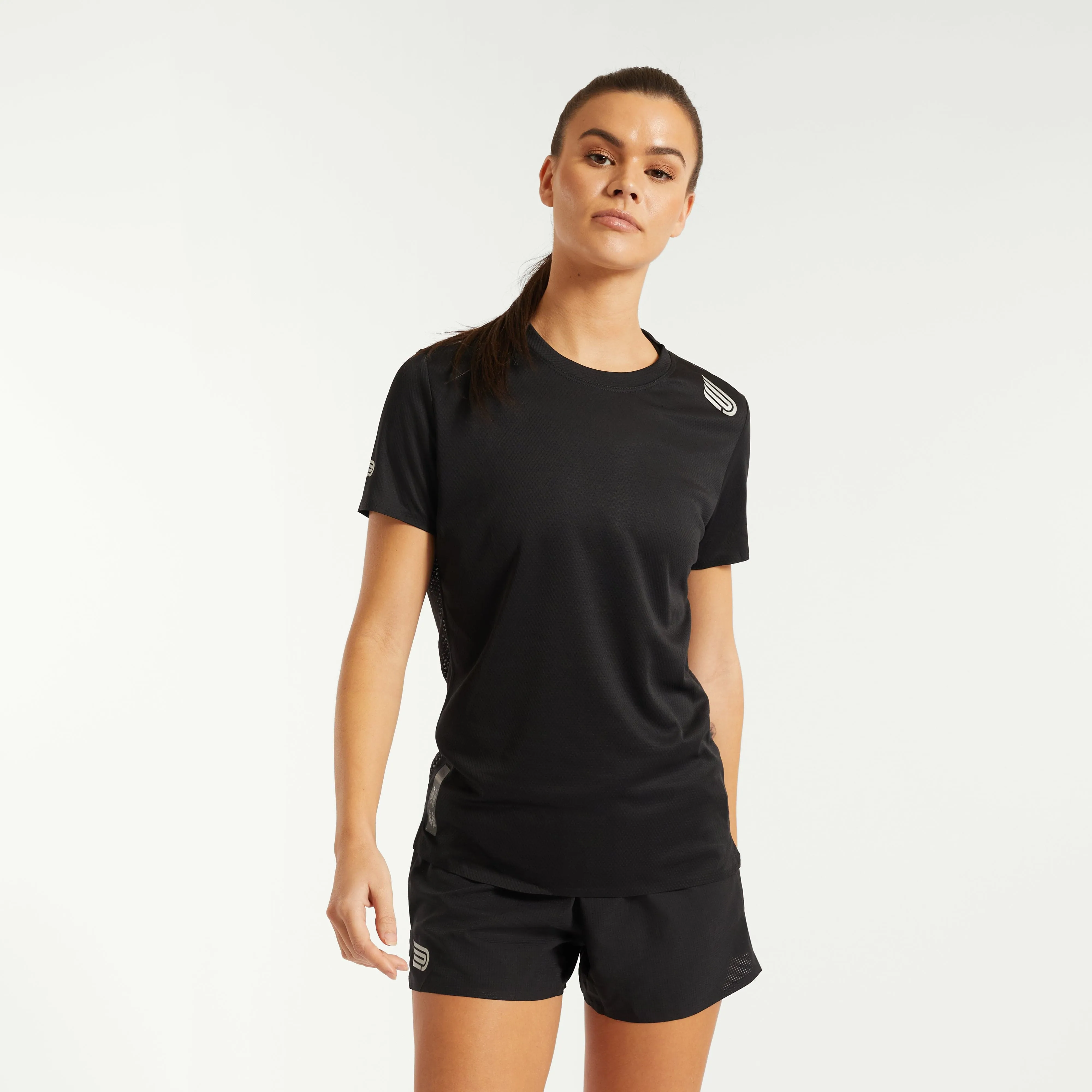 Women's Pressio Elite Short Sleeve Top - Black SS24